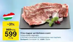 Tesco Friss magyar sertéshúsos csont ajánlat