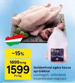 Tesco Goldenfood egész kacsa aprólékkal ajánlat