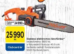 Tesco Daewoo elektromos láncfűrész ajánlat