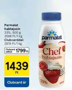 Tesco Parmalat habtejszín ajánlat