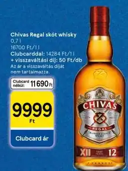 Tesco Chivas Regal skót whisky 0,7 l ajánlat