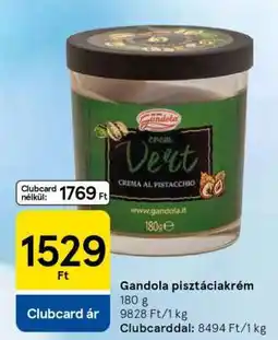 Tesco Gandola pisztáciakrém ajánlat