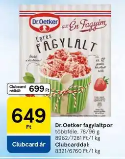 Tesco DR. OETKER Fagylaltpor ajánlat
