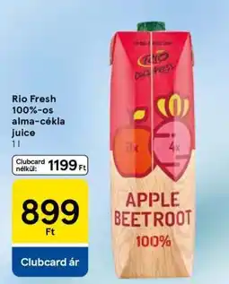 Tesco Rio Fresh 100%-os alma-cékla juice ajánlat