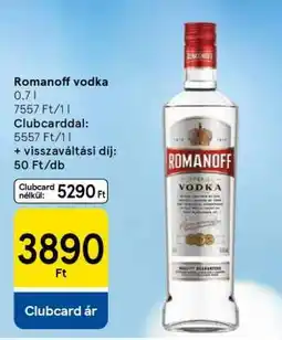 Tesco ROMANOFF Vodka ajánlat