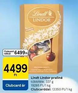Tesco Lindt Lindor praliné ajánlat