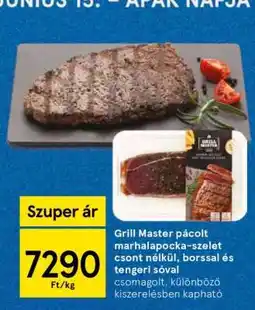 Tesco Grill Master pácolt marhalapocka-szelet ajánlat