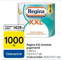Tesco Regina XXL konyhai papírtörlő ajánlat