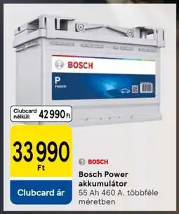 Tesco Bosch Power akkumulátor ajánlat
