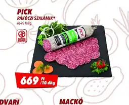 CBA Pick Rákczi Szalámik ajánlat