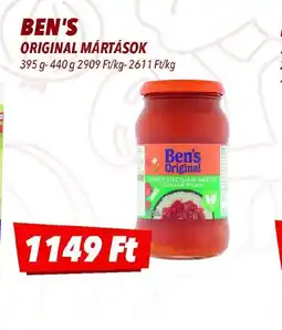 CBA Ben's Original Mártások ajánlat