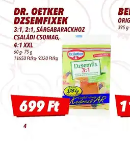 CBA Dr. Oetker Dzsemfixek ajánlat