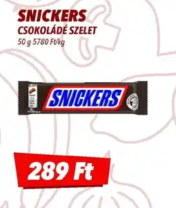 CBA Snickers csokoládé szelet ajánlat