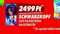 CBA Schwarzkopf Live hajfestékek, hajszínezők ajánlat