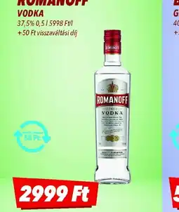 CBA Romanoff Vodka ajánlat