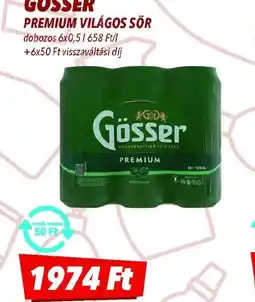 CBA Gösser Premium Világos Sör ajánlat