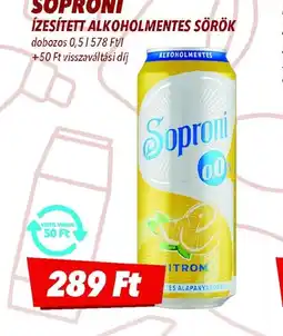 CBA Soproni ízesített alkoholmentes sörök ajánlat