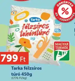 PRIVÁT Tarka félzsíros túró ajánlat