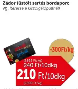 PRIVÁT Zádor füstölt sertés bordaporc ajánlat
