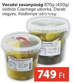 PRIVÁT Vecsési savanyúság ajánlat