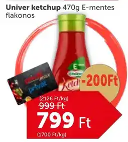 PRIVÁT Univer ketchup ajánlat