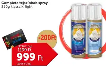 PRIVÁT Completa tejszínhab spray ajánlat