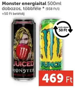 PRIVÁT Monster energiaital ajánlat