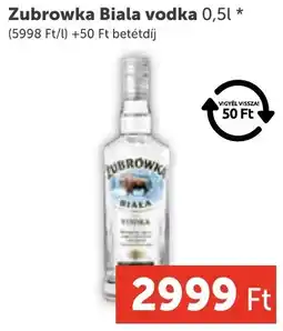 PRIVÁT Zubrowka Biala vodka ajánlat