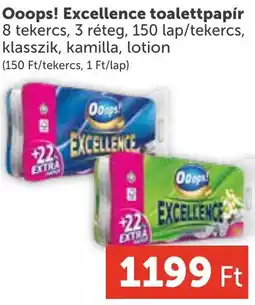 PRIVÁT Ooops! Excellence toalettpapír ajánlat
