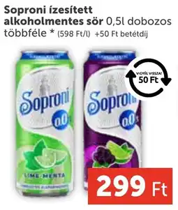 PRIVÁT Soproni ízesített alkoholmentes sör ajánlat