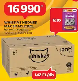 Auchan Whiskas nedves macskaeledel ajánlat