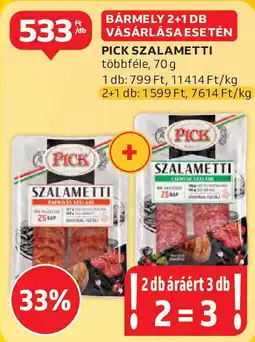 Auchan Pick szalametti ajánlat