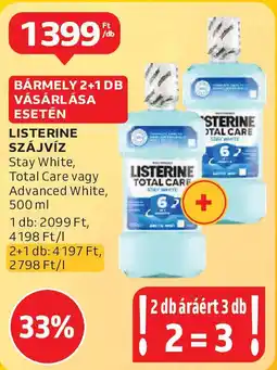 Auchan Listerine szájvíz ajánlat