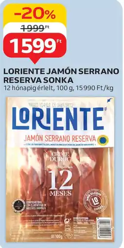 Auchan Loriente jamón serrano reserva sonka ajánlat