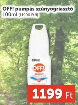 PRIVÁT OFF! pumpás szúnyogriasztó ajánlat