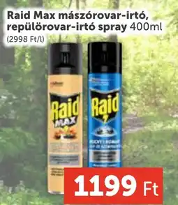 PRIVÁT Raid Max mászórovar-irtó, repülörovar-irtó spray ajánlat