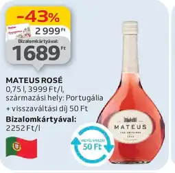 Auchan Mateus rosé ajánlat