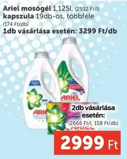 PRIVÁT Ariel mosógél / kapszula ajánlat