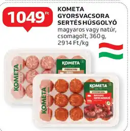 Auchan Kometa gyorsvacsora sertéshúsgolyó ajánlat
