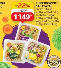 Auchan Eisberg színes salátatál ajánlat