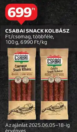 Auchan Csabai snack kolbász ajánlat