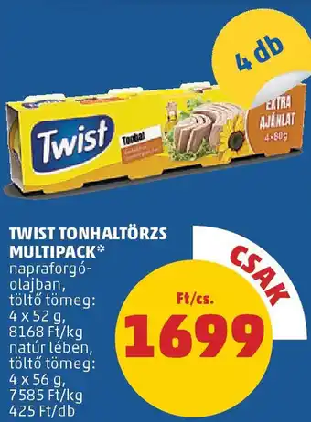 PENNY Twist tonhaltörzs multipack ajánlat