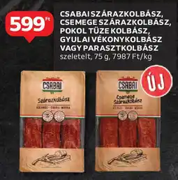 Auchan Csabai szárazkolbász, csemege szárazkolbász stb. ajánlat