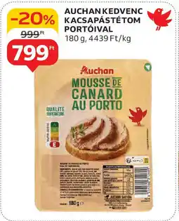 Auchan Auchan kedvenc kacsapástétom portóival ajánlat