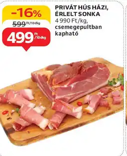 Auchan Privát hús házi, érlelt sonka ajánlat