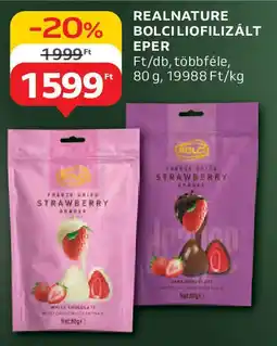 Auchan Realnature bolciliofilizált eper ajánlat