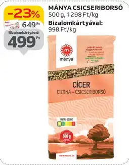 Mánya csicseriborsó