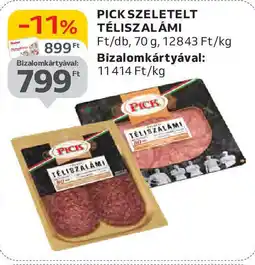 Auchan Pick szeletelt téliszalámi ajánlat