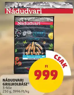 PENNY Nádudvari grillkolbász ajánlat