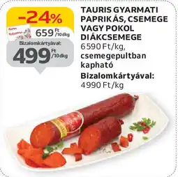 Auchan Tauris gyarmati paprikás, csemege vagy pokol diákcsemege ajánlat